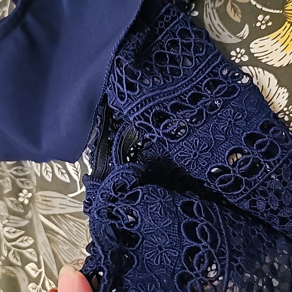 Self-portrait Navy Blue Mini Dress - Picture 10 of 12